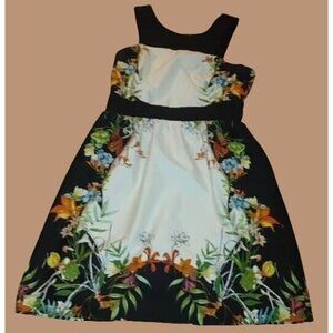 Luxology Sleeveless Pockets Dress size 10 Floral Flowers Spring Easter